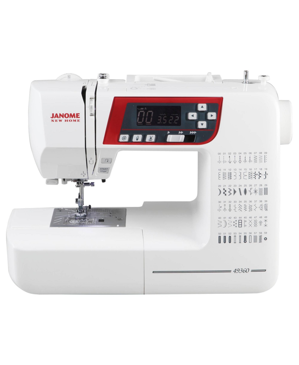 49360 New Home Computerized Sewing and Quilting Machine - White