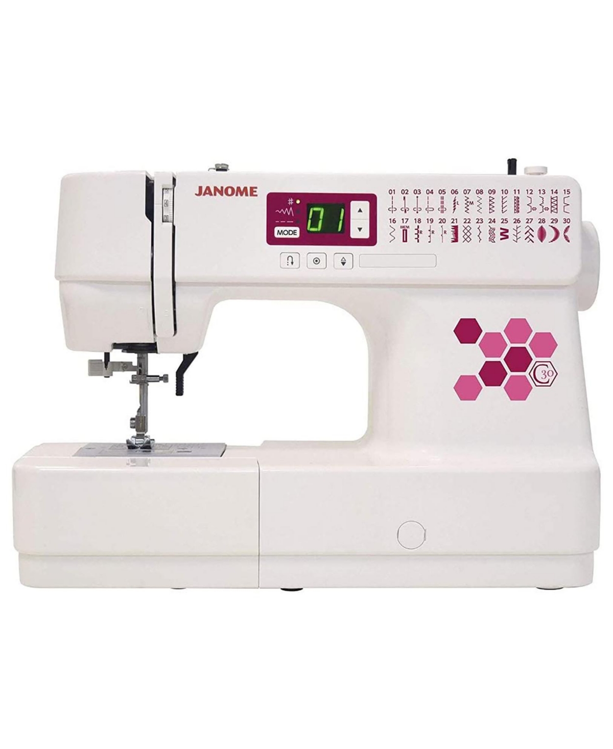 C30 Computerized Sewing Machine - White
