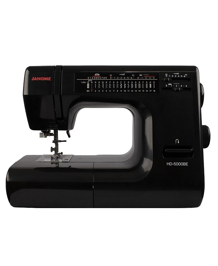Janome HD5000BE Black Edition Heavy Duty Mechanical Sewing Machine Macy's