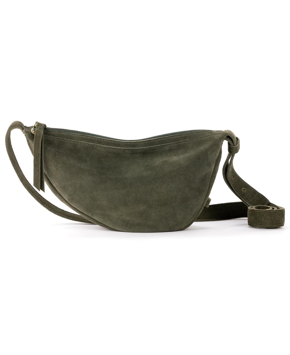 Women's Tess Leather Sling Crossbody Bag In Moss Suede