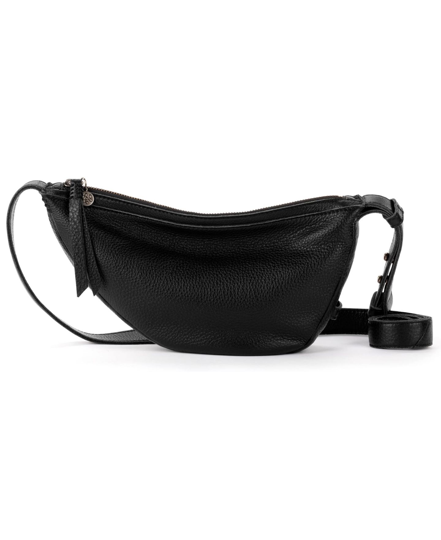 Женская сумка The Sak Tess Sling Mini Crossbody Handbag, цвет: Чёрный кожаный — фото 1