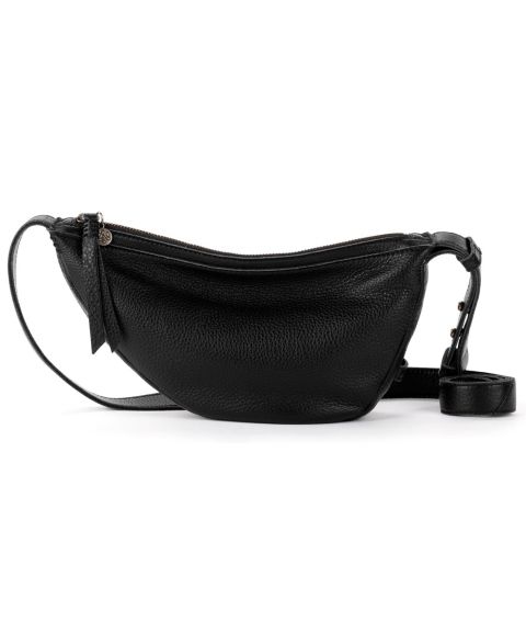 Женская сумка The Sak Tess Sling Mini Crossbody Handbag, цвет: Чёрный кожаный