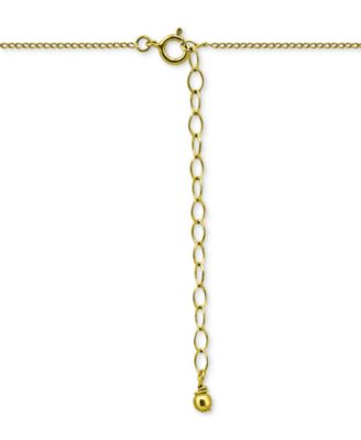 2-Pc. Set Cubic Zirconia Pav&eacute; Heart & Solitaire Bezel Pendant Necklaces, Created for Macy's