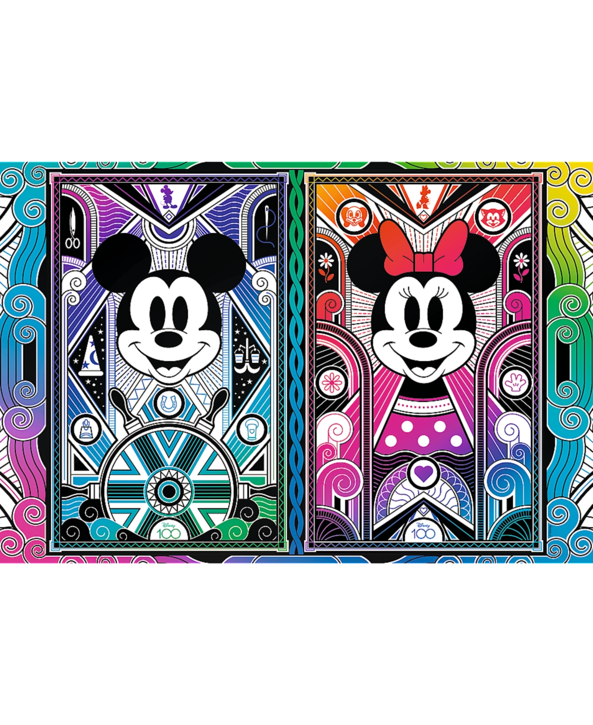Trefl Wood Craft 500 +1 Piece Wooden Puzzle - Disney's Mickey & Minnie Mouse