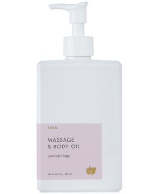 Yuzu Soap - Lavender Sage Massage & Body Oil, 8.9 oz.