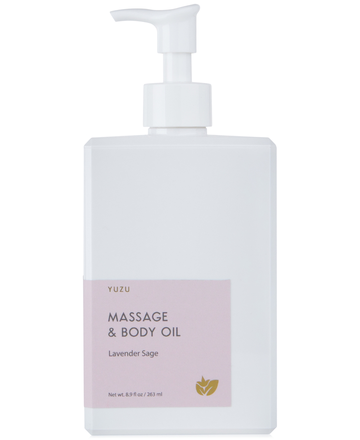 Yuzu Soap Lavender Sage Massage & Body Oil, 8.9 Oz. In No Color