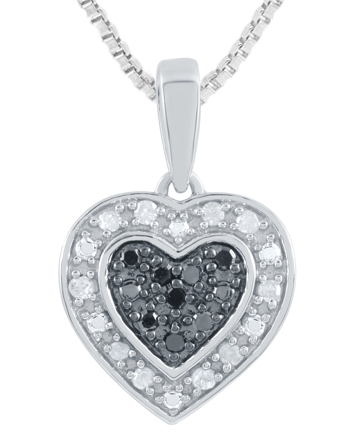 Macy's black on sale diamond necklace