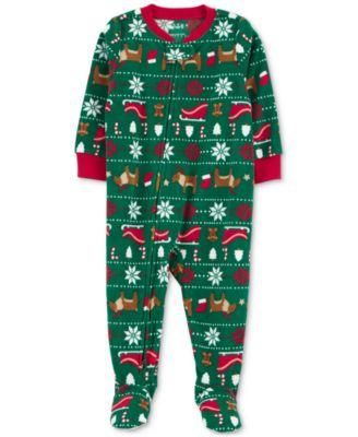 Carter's - Toddler 1-Piece Fair Isle Fleece Footed Pajamas