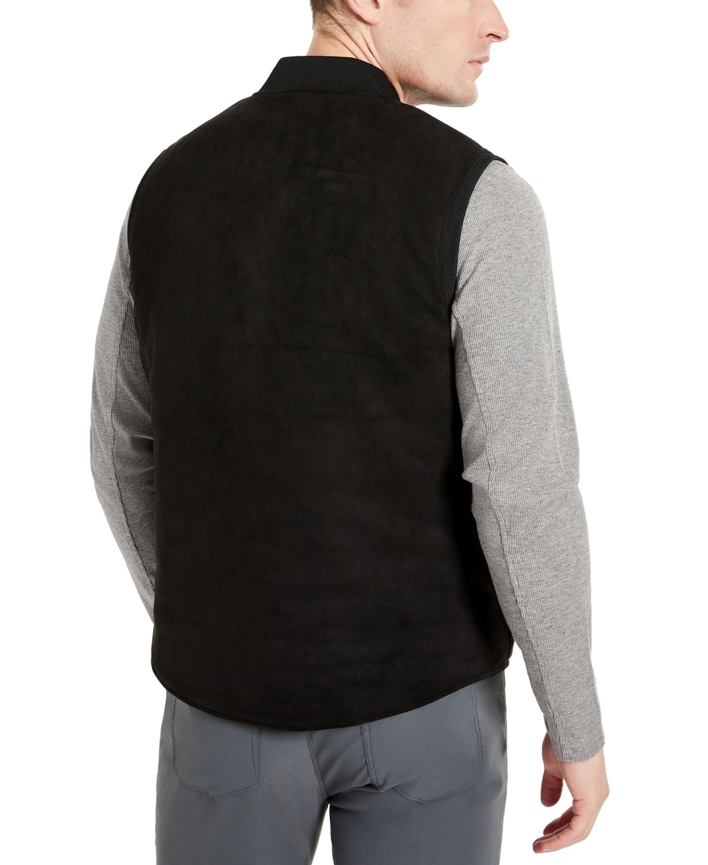 Мужской жилет Kenneth Cole Reversible Water-Resistant Vest, цвет: Чёрный — фото 6