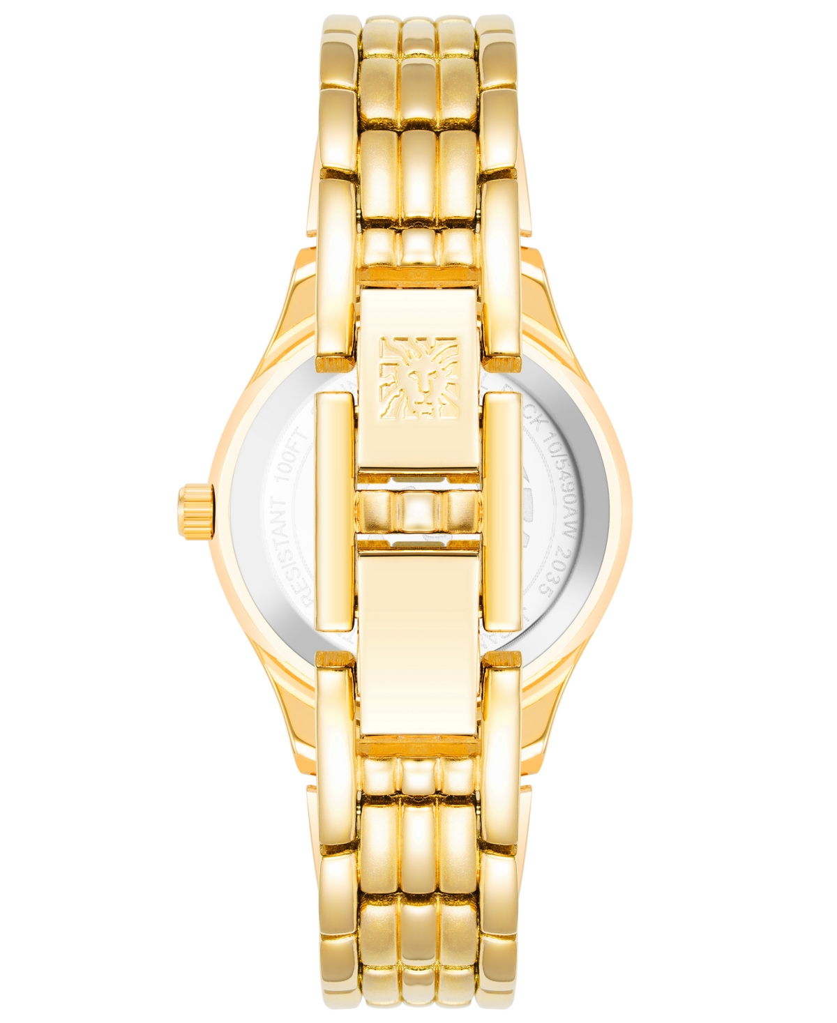 Anne Klein Women's Quartz Gold-tone Alloy Bracelet Watch, 26mm In Gold-tone,white