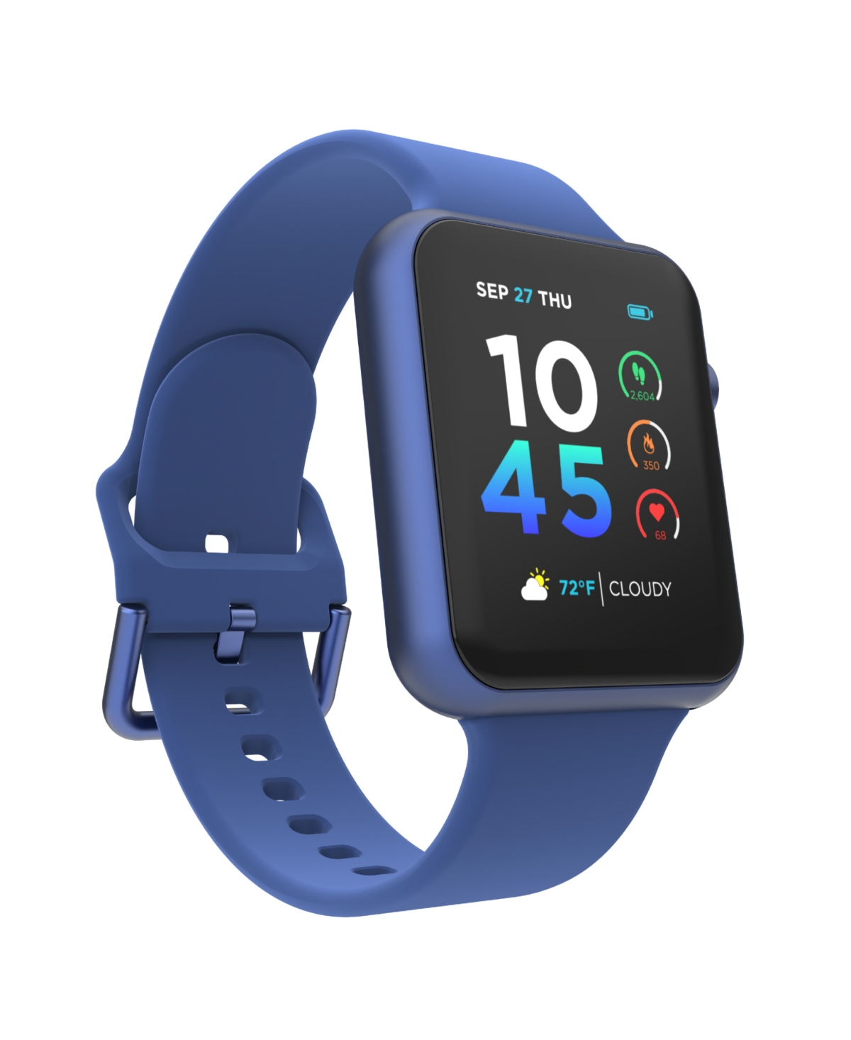 Itouch Air 4 Unisex Silicone Strap Smartwatch 41mm In Blue