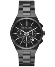 All black michael top kors watch women's