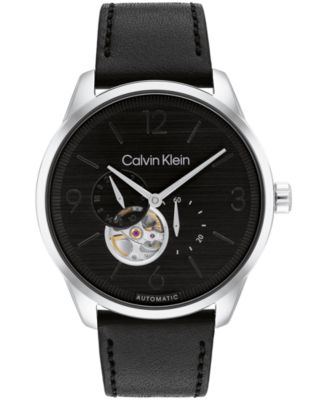 Calvin Klein leather watches purchases for men