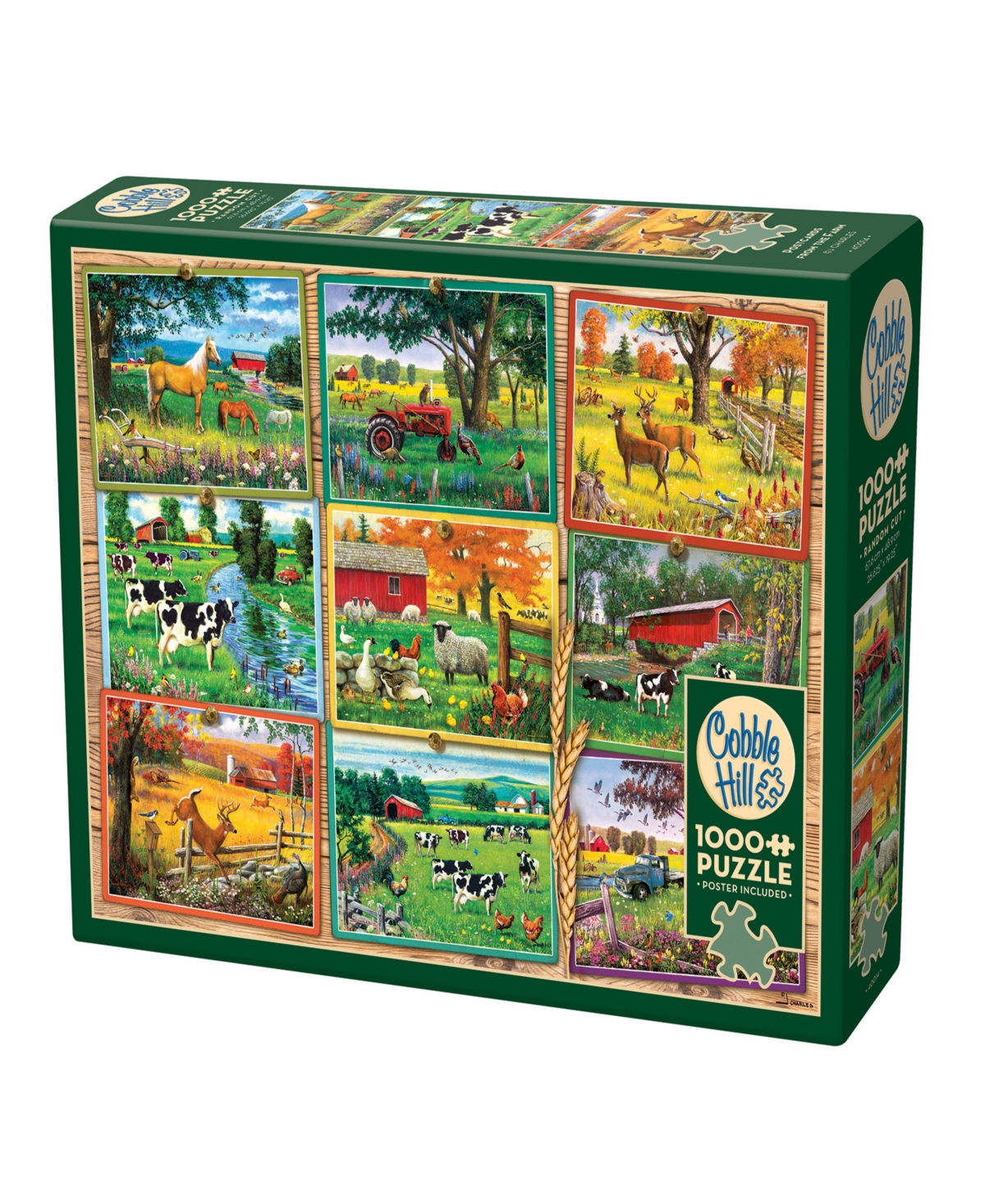 Cobble Hill Kids' - Postcards From The Farm Puzzle In Multi