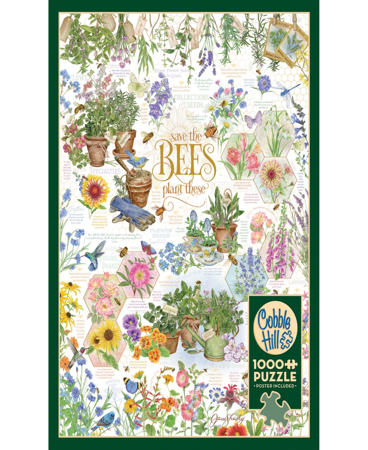 Shop Cobble Hill - Save The Bees Puzzle In Multi