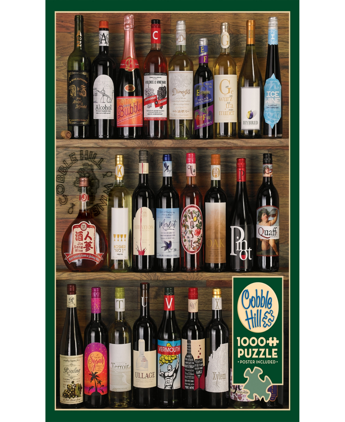 Shop Cobble Hill - Wine Alphabet Puzzle In Multi