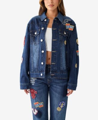 Women's Oversized Jimmy Jacket with Patches