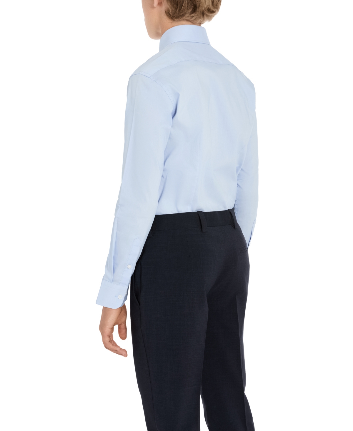 Kenneth Cole Reaction Big Boys Solid Classic Shirt and Tie Set - Navy