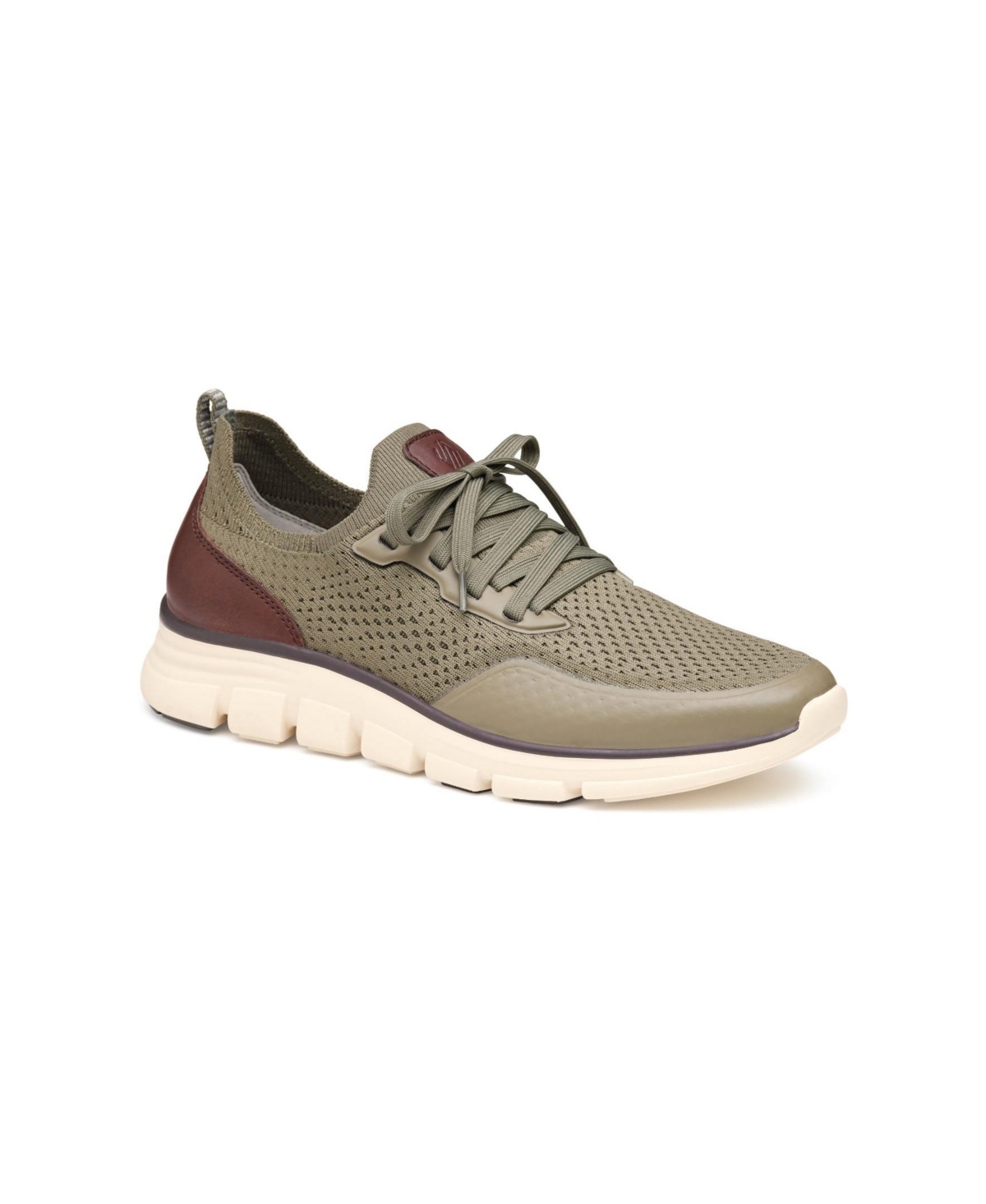 Johnston & Murphy Men's Amherst Lug Sport Lace-up Sneakers In Olive Knit