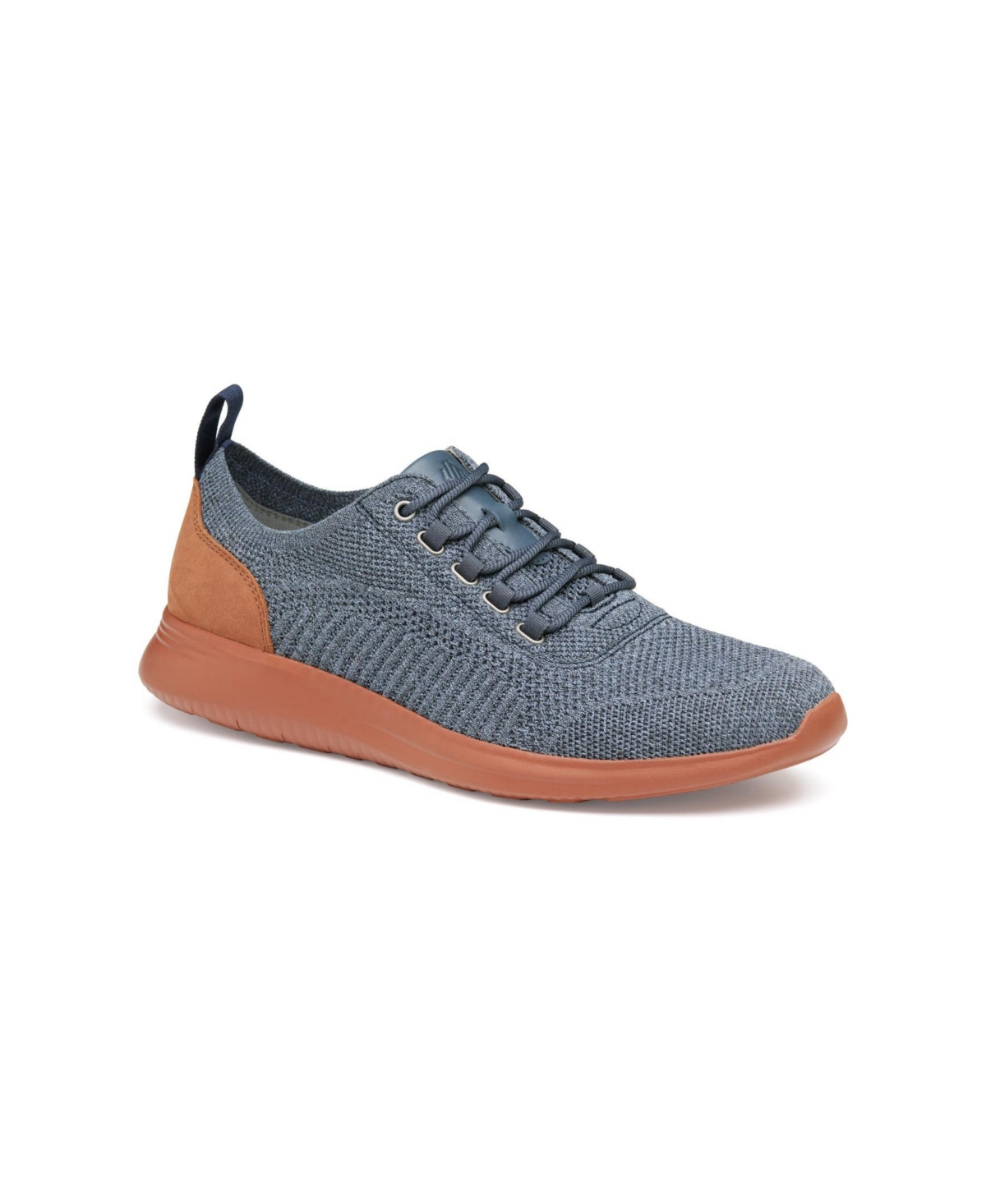 Johnston & Murphy Men's Amherst Knit U-throat Lace-up Shoes In Navy Knit