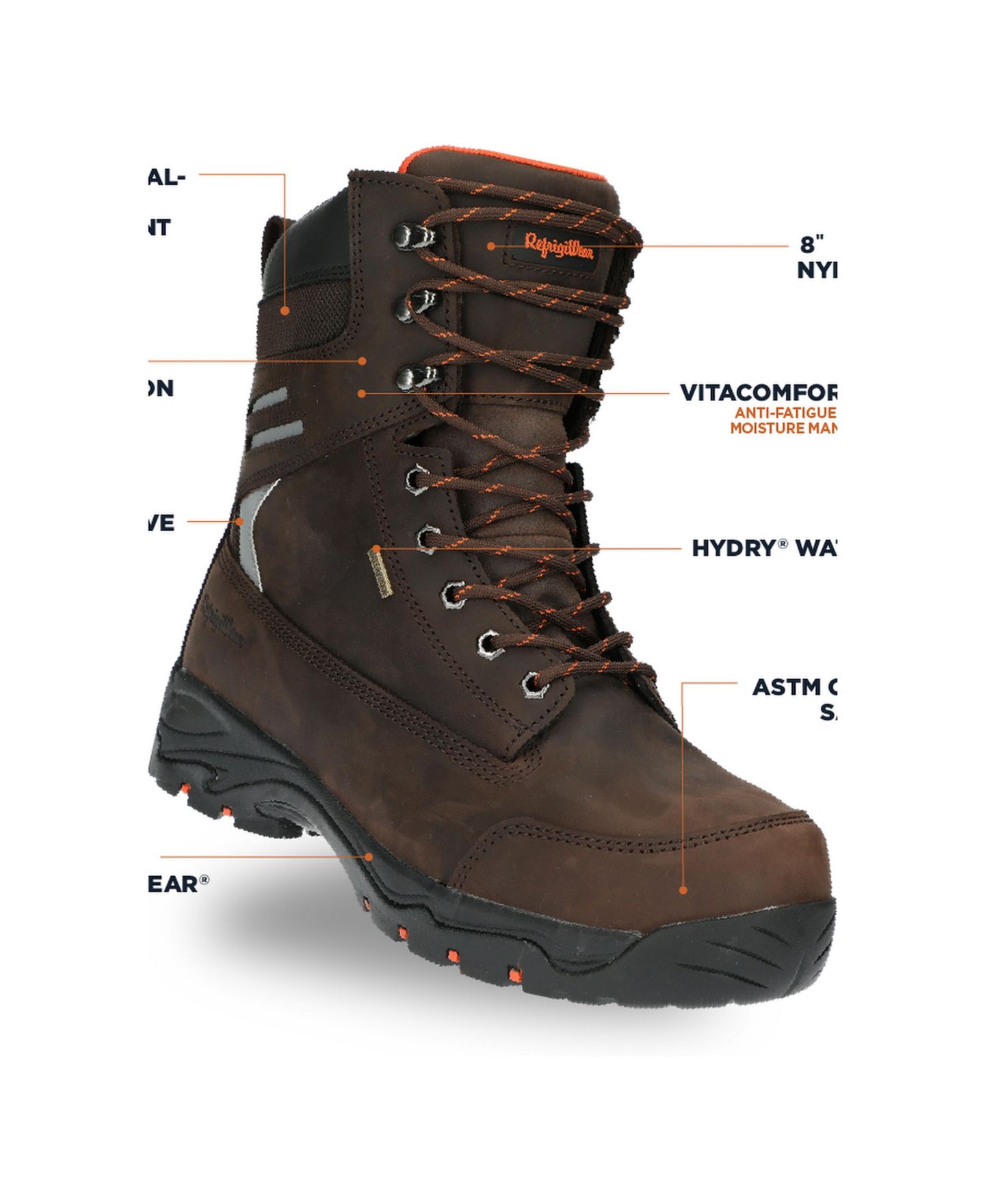 Мужские ботинки RefrigiWear Ice Viking Work Boot, цвет: Коричневый — фото 70