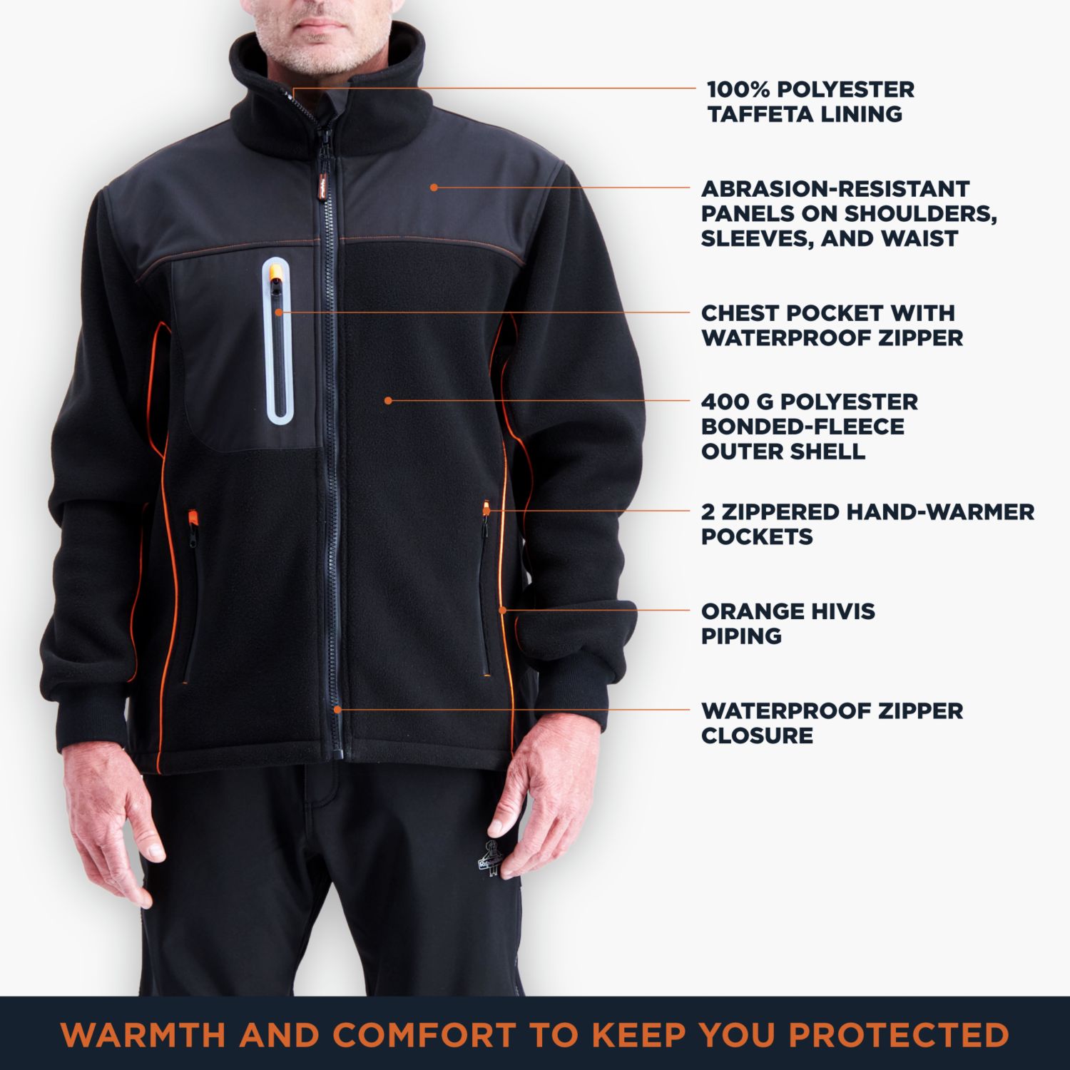 Men's PolarForce Hybrid Fleece Jacket