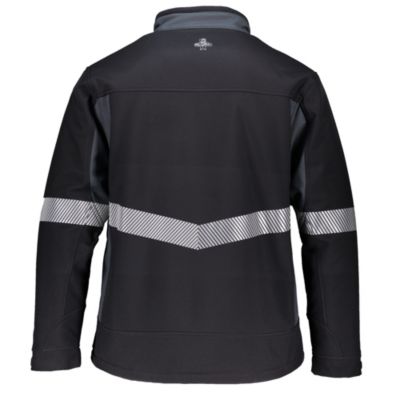 Big & Tall Enhanced Visibility Insulated Softshell Jacket - High-Vis Winter Work Coat
