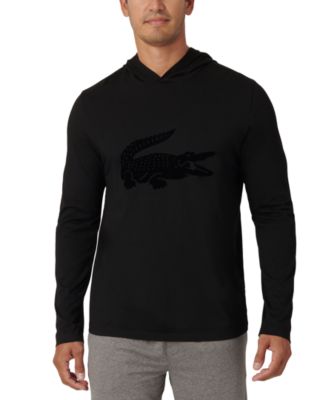 Lacoste - Men's Logo Print Hoodie Long-Sleeve T-Shirt