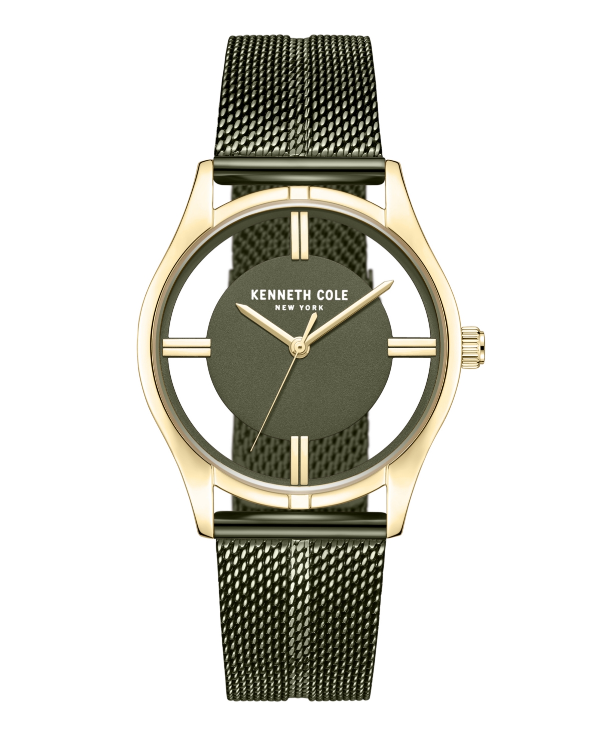 Kenneth Cole New York Women's Transparency Green Stainless Steel Watch 34mm