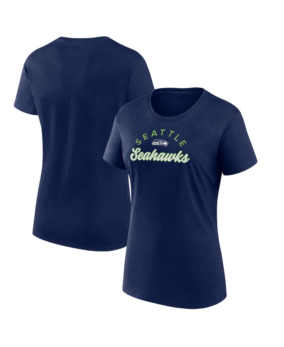 Fanatics Women's  College Navy Seattle Seahawks Primary Component T-shirt