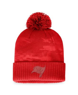 Fanatics Men's Branded Red Tampa Bay Buccaneers Iconic Camo Cuffed Knit Hat  with Pom - Macy's