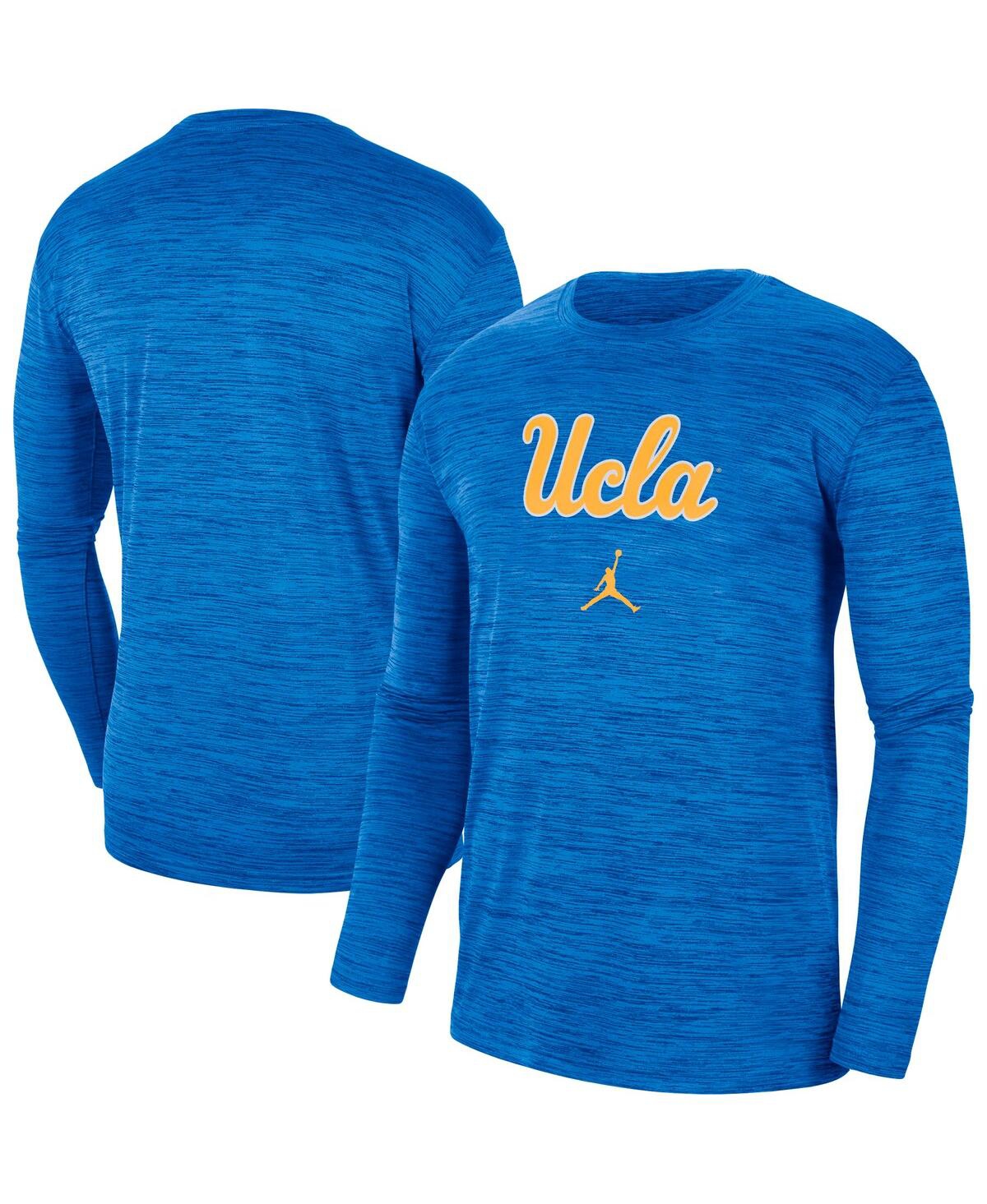 Jordan Men's  Blue Ucla Bruins Team Velocity Performance Long Sleeve T-shirt