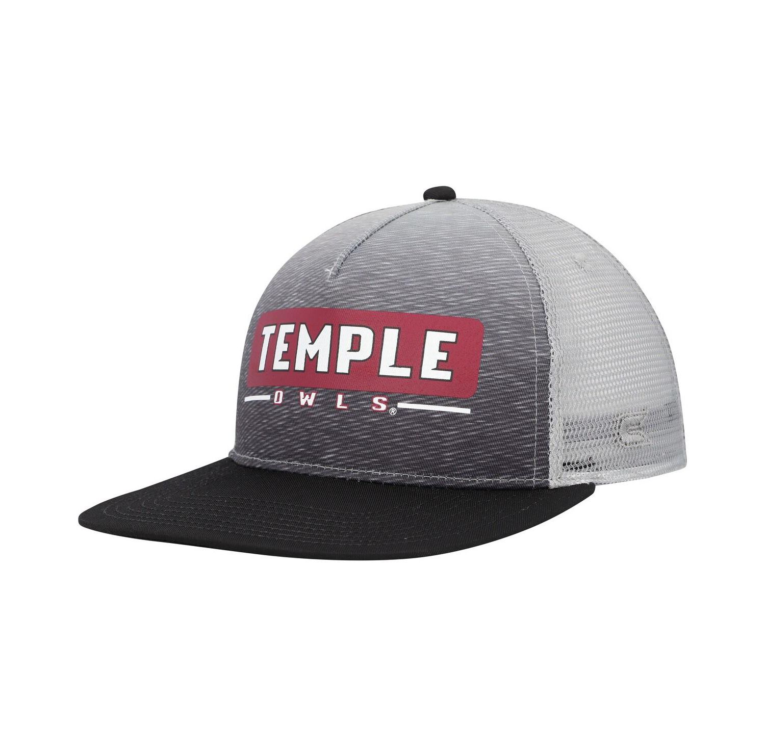Men's Gray Temple Owls Snapback Hat