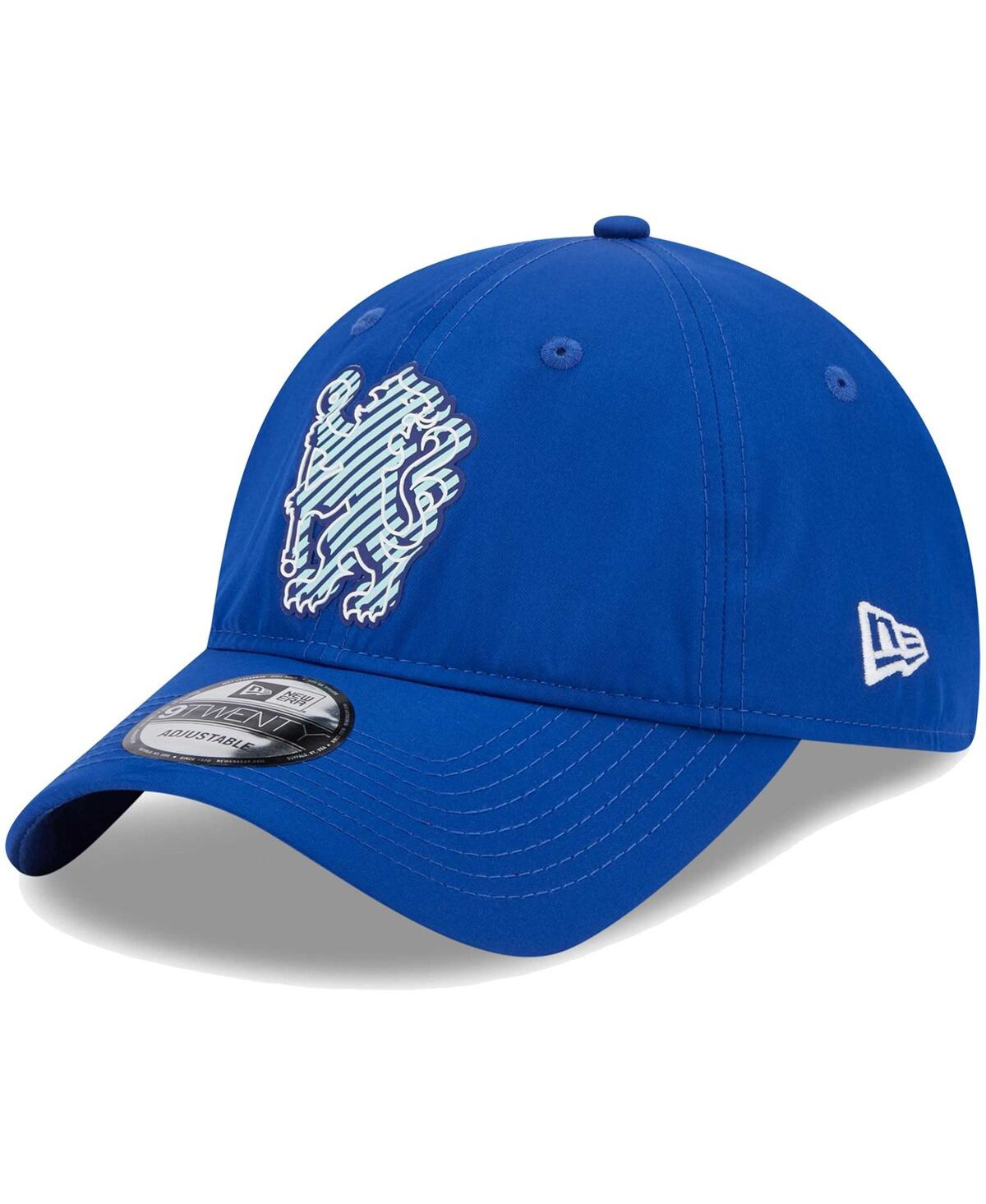 New Era Men's  Blue Chelsea Overlay 9twenty Adjustable Hat