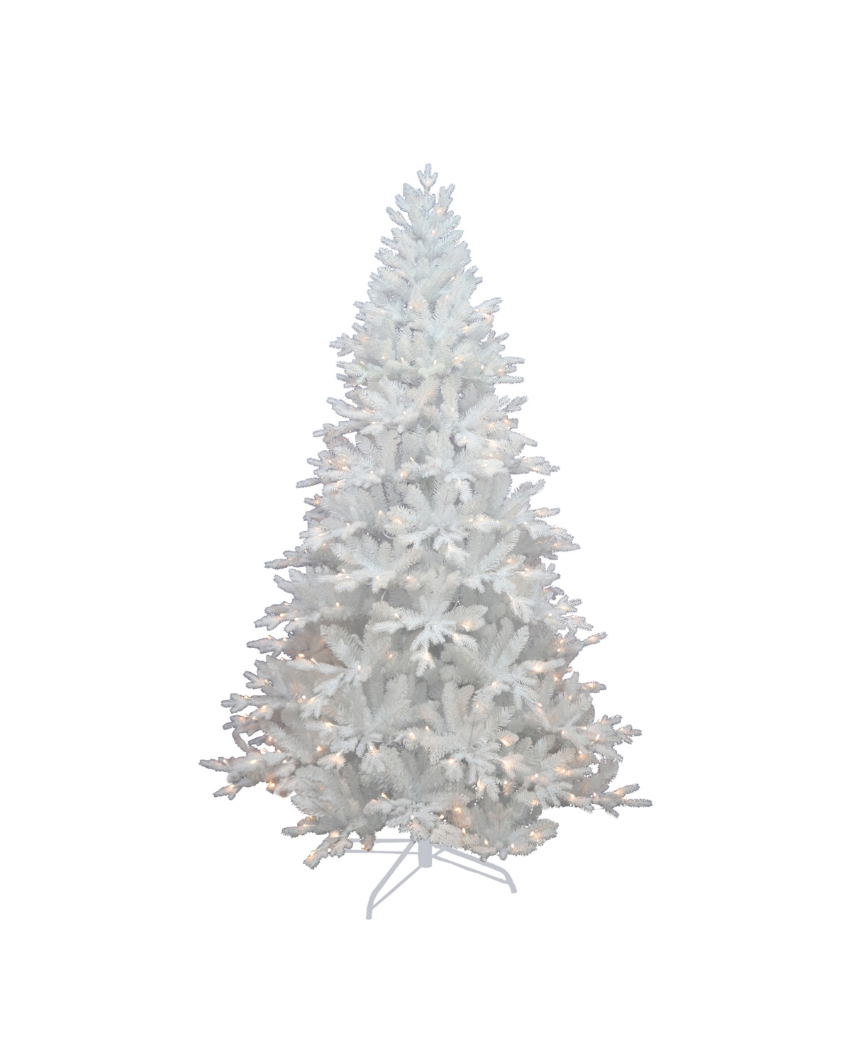 Kurt Adler 7' Pre-lit Warm Led Jackson Pine Tree In White