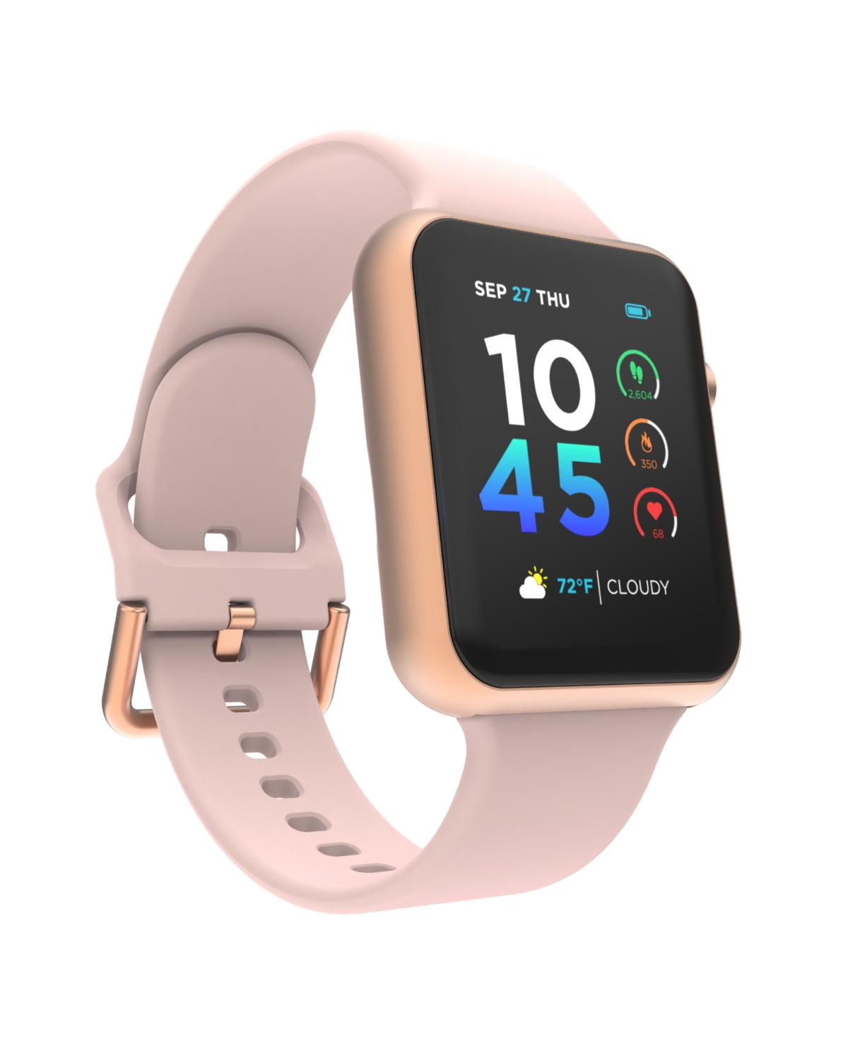 Itouch Air 4 Unisex Silicone Strap Smartwatch 41mm In Blush