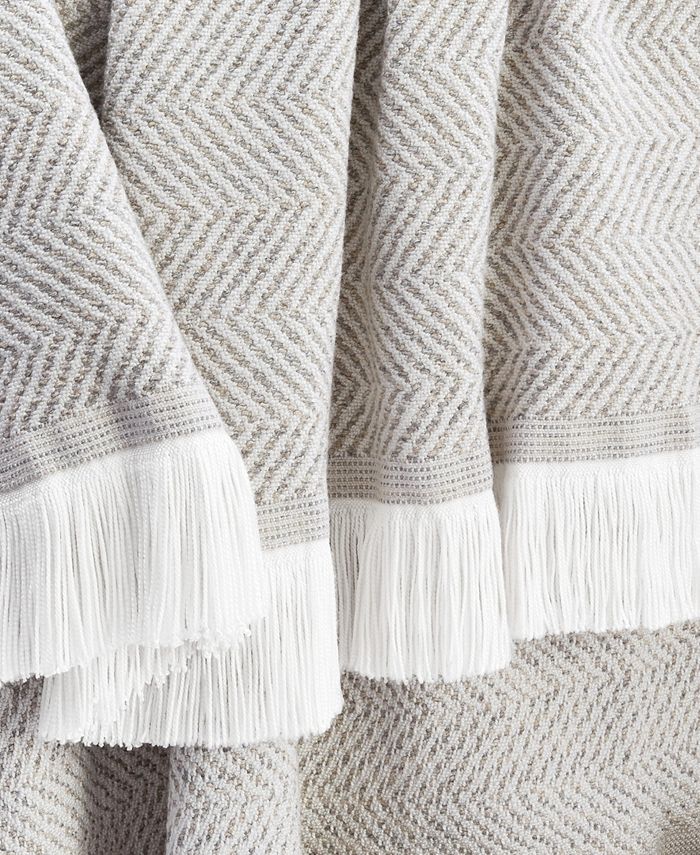 Sunbrella Herringbone Indoor Outdoor Throw, 56" x 74" Macy's