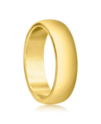 Stainless Steel Polished Ring - Gold Plated