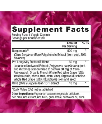 Bergamot Cholesterol Support, Antioxidant Supplement for Support, 30 Capsules (30 Servings)