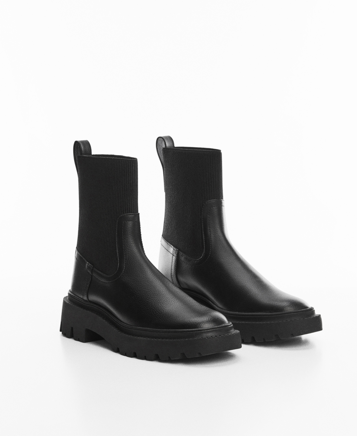 MANGO WOMEN'S TRACK PLATFORM BOOTS