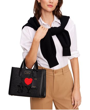 Kate Spade New York Manhattan Martini Embellished Fabric Small Tote - Black Multi