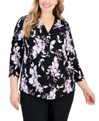 macy's nike plus size tops
