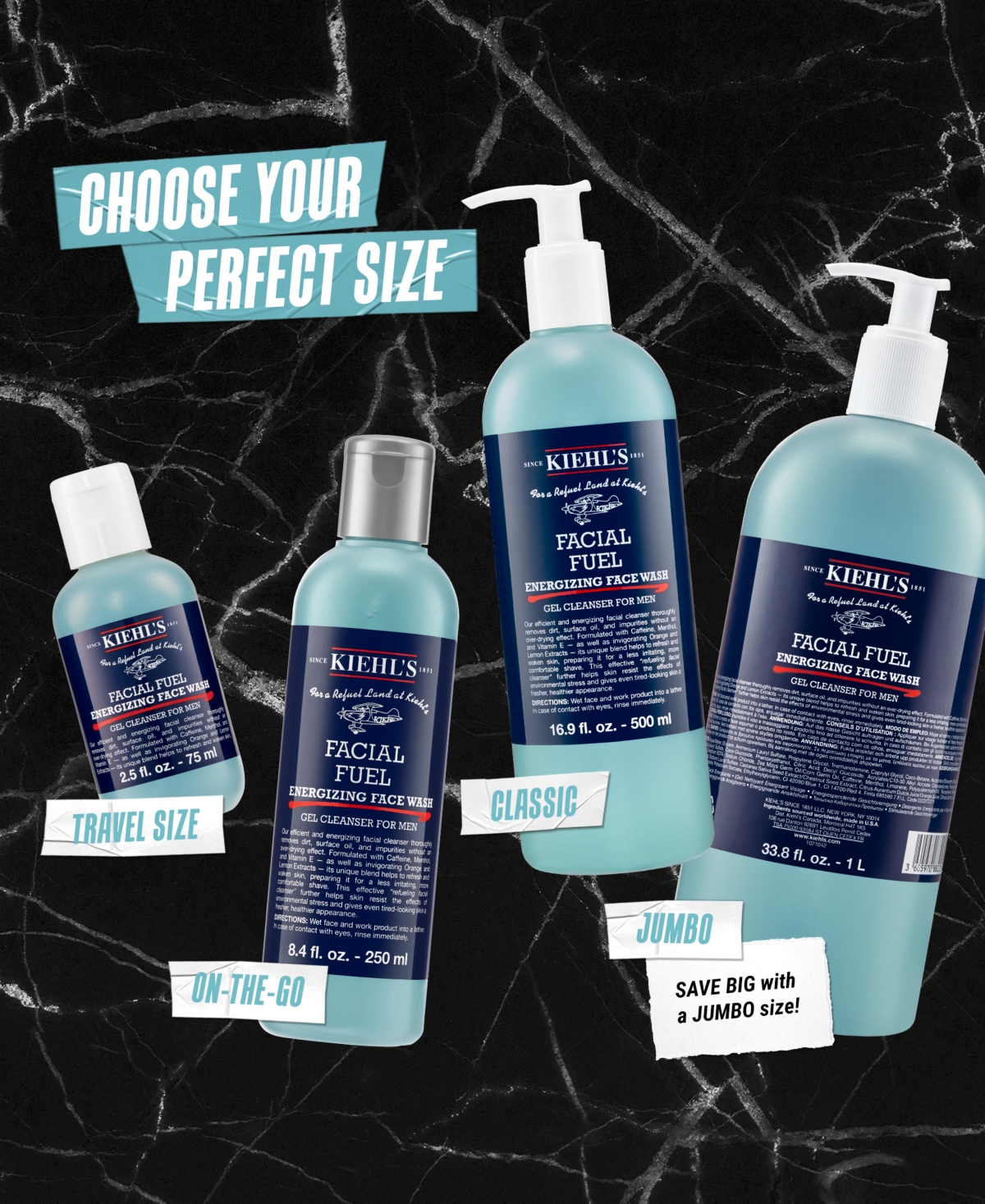 Kiehl's Since 1851 Facial Fuel Energizing Face Wash, 2.5 oz