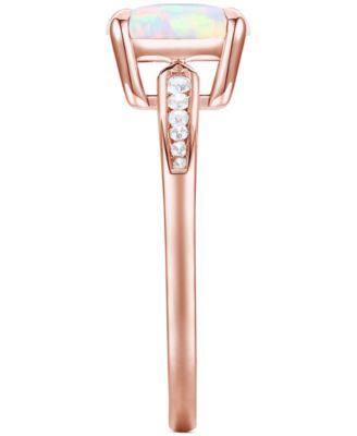 Amethyst (1-7/8 ct. t.w.) & Lab-Grown White Sapphire (1/10 ct. t.w.) Cushion Ring in 14k Gold-Plated Sterling Silver (Also in Additional Gemstones)