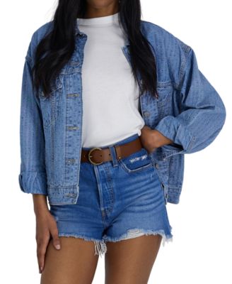 Women's Circular Center Bar Buckle Leather Belt