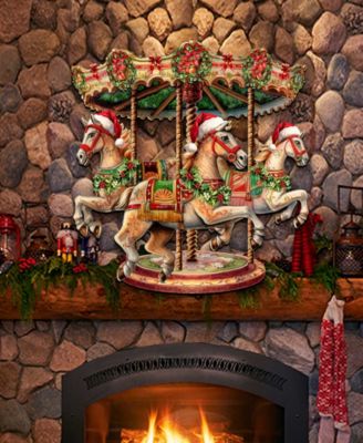 Christmas Carousel Christmas Wooden Wall Decor Door Decor G. DeBrekht
