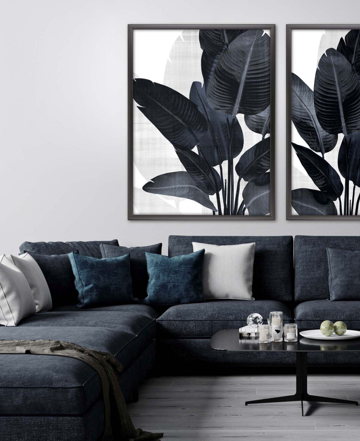 Palm Noir I Framed Art From The Bode and Well Collection By Angeal Harris