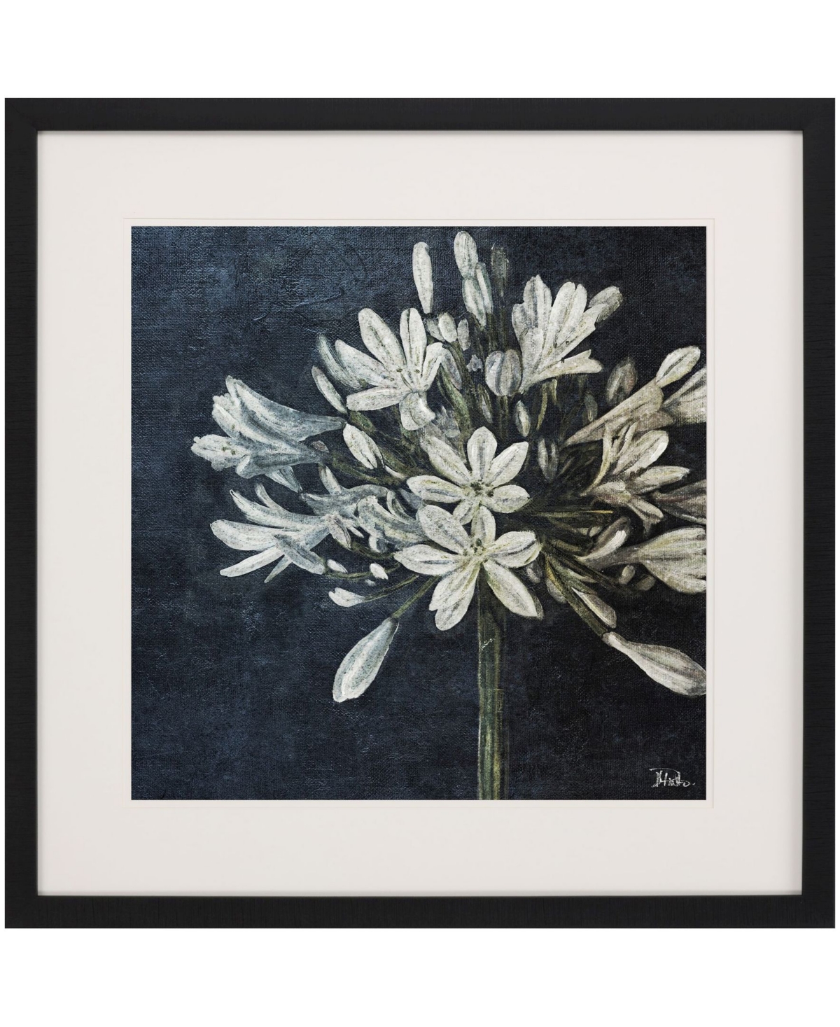 Paragon Picture Gallery Midnight Lilies I Framed Art In Black