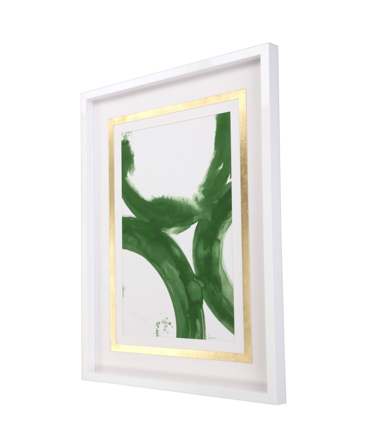 Shop Paragon Picture Gallery Rings Of Water Ii Framed Art In Green