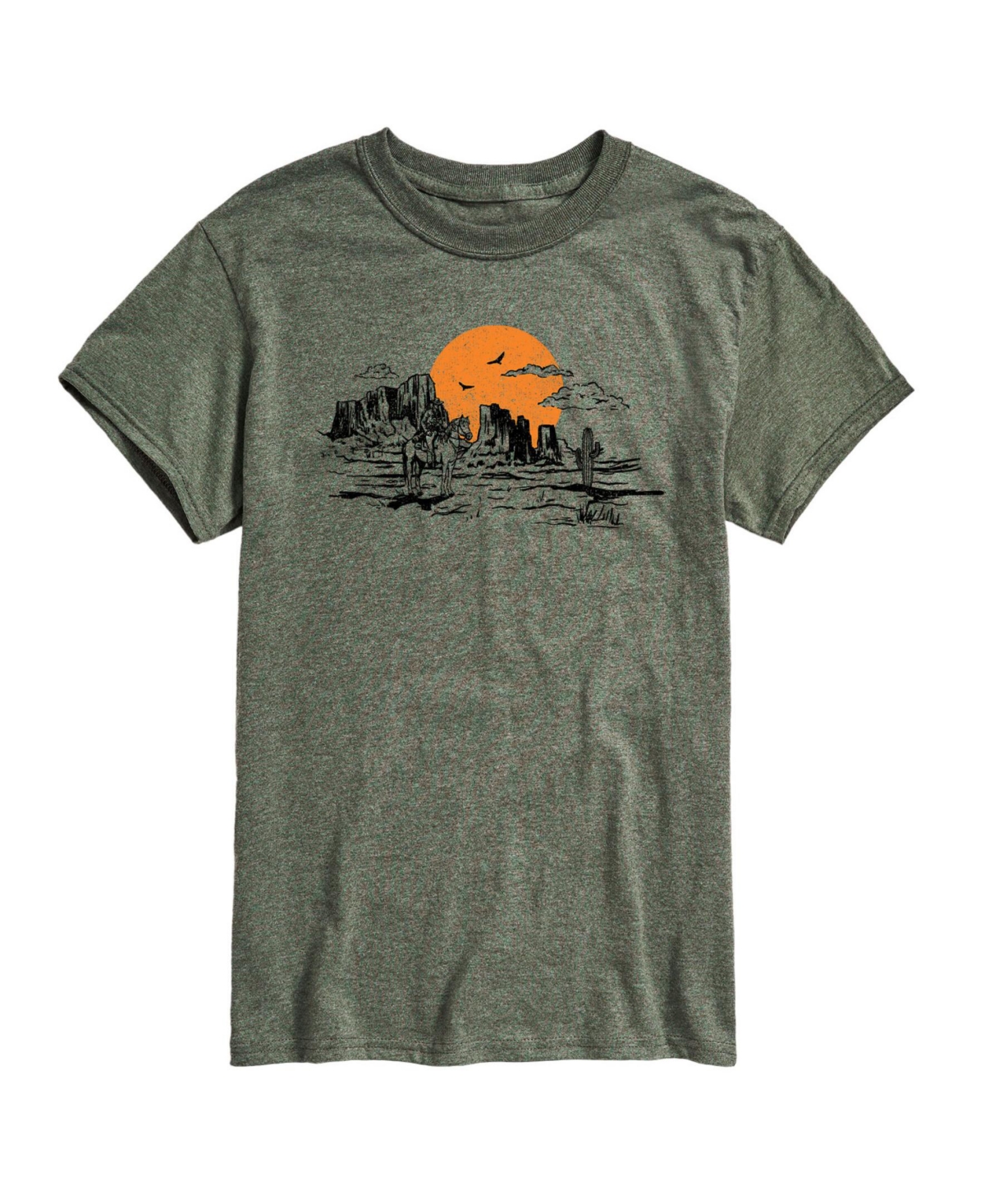 Airwaves Men's Mountain Sun Short Sleeve T-shirt In Green